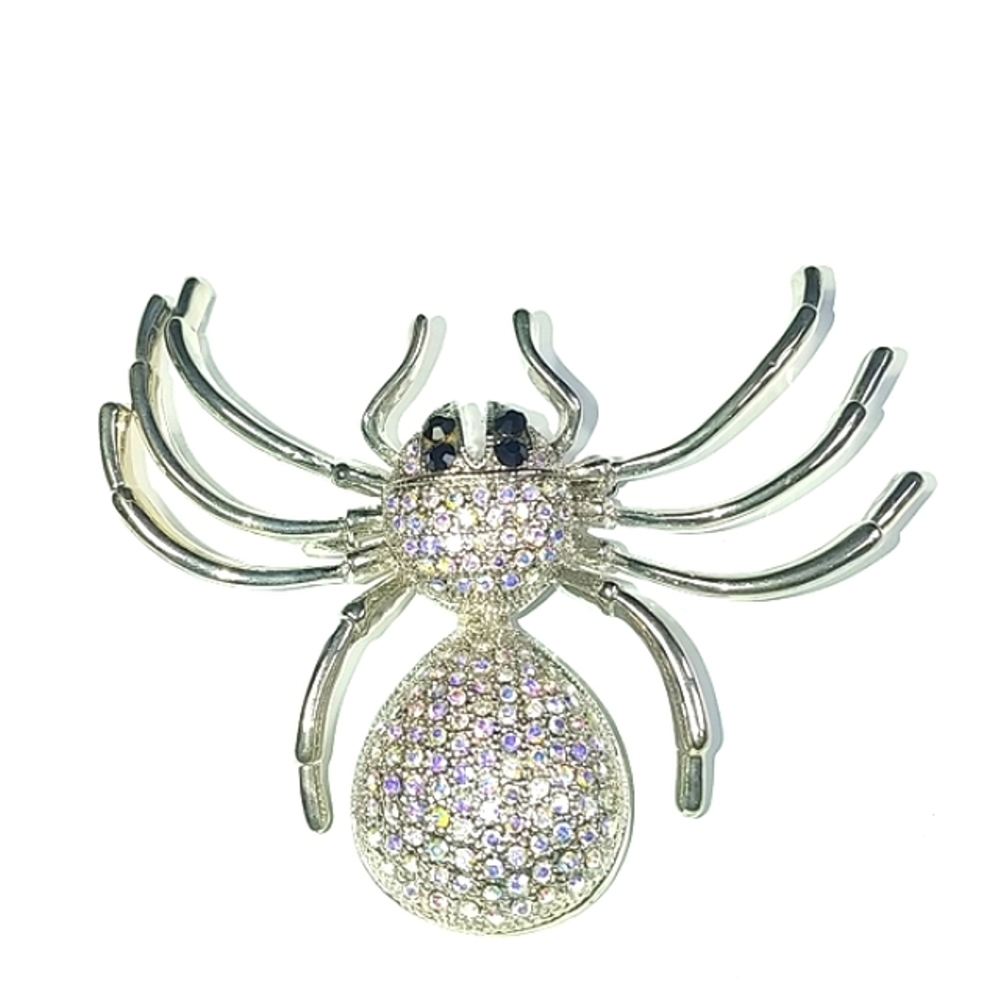 ✨-60%✨ AB rhinestones spider brooch NWT